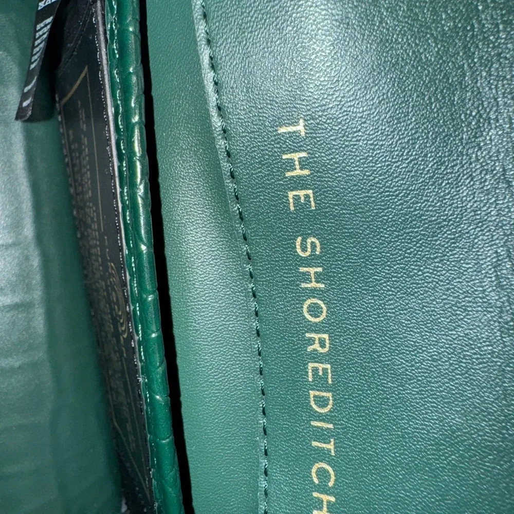 Kurt Geiger Green Croc-Embossed Crossbody Bag - Picture 5 of 9
